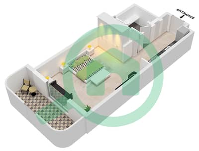 Cello Residences Tower B - 单身公寓类型／单位A-2 / UNIT 4-5 FLOOR 4戶型图