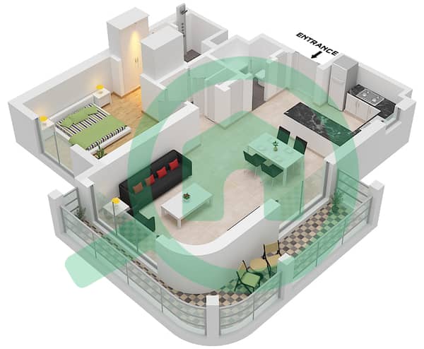 Type A-2 Unit 4 Floor 2-3,23 
Unit 8 Floor 4-22 
Unit 7 Floor 5-22 
Unit 5 Floor 23