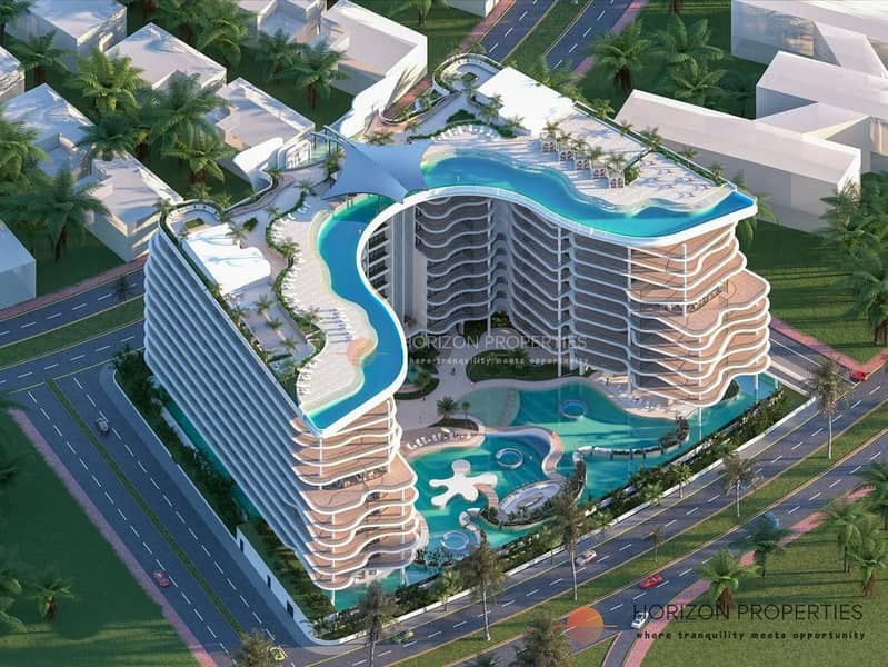 位于阿尔马扬岛，曼塔海湾 1 卧室的公寓 2305000 AED - 10787165