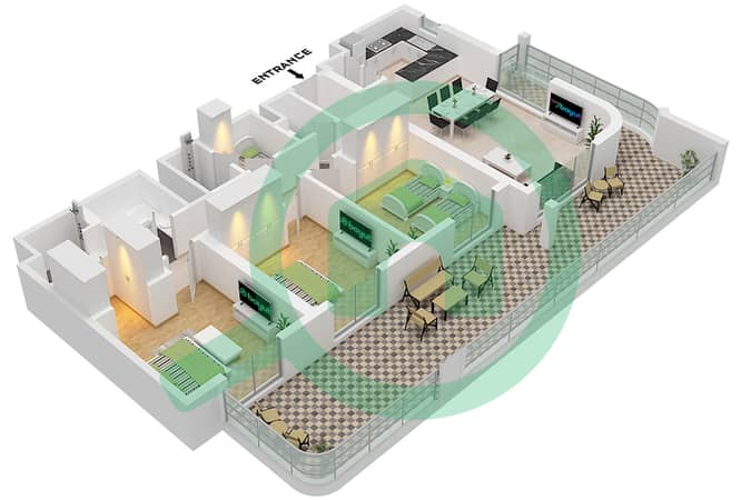Type A-1 Unit 3 Floor 4