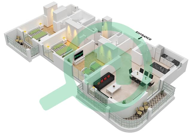 Type A-2 Unit 3 Floor 5-22