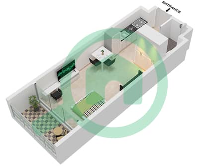 Views VII by Golden Woods - Studio Apartment Unit 13,15 FLOOR 1-4 Floor plan