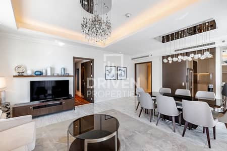 4 Bedroom Flat for Rent in Downtown Dubai, Dubai - Burj and Fountain Views | Maids Room | Serviced
