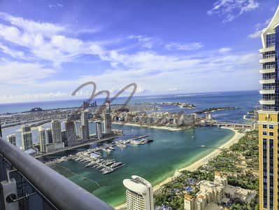 2 Bedroom Apartment for Rent in Dubai Marina, Dubai - 81st Floor | Huge Bed with Terrace | Panorama