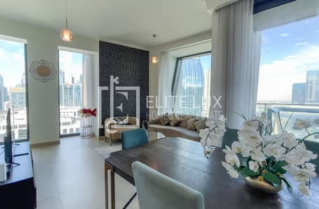 迪拜市中心， 迪拜 3 卧室单位待租 - LIVING DINING. jpg