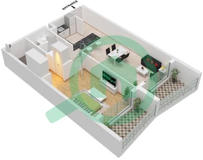 圣特罗曲线公寓 - 2 卧室公寓类型／单位12 / UNIT 8,9 FLOOR 2-10戶型图