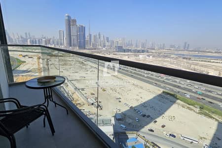 2 Bedroom Flat for Rent in Sobha Hartland, Dubai - High Floor| Corner Unit | Burj Khalifa Sunset View
