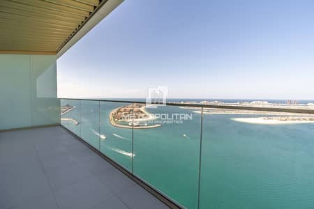 2 Bedroom Apartment for Rent in Dubai Harbour, Dubai - Full Palm view | High Floor | Spacious Layout