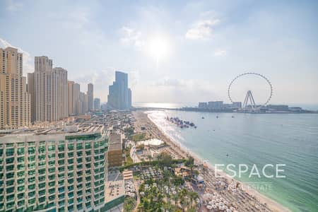 3 Bedroom Apartment for Rent in Jumeirah Beach Residence (JBR), Dubai - Sea View | Unfurnished | Vacant