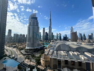 2 Bedroom Apartment for Rent in Downtown Dubai, Dubai - Vacant | 2 Bed plus Study  | Serviced | Burj view