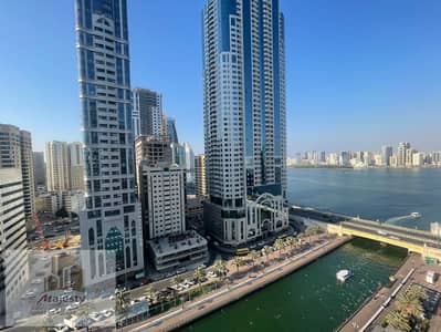 For sale an apartment in Al Qasba Sharjah 3 rooms and a hall with an excellent area + 3 bathrooms + balcony with lounge + parking a car