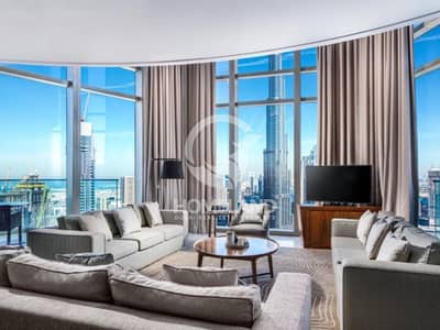 5 Bedroom Apartment for Rent in Downtown Dubai, Dubai - Burj Khalifa View | Duplex | Ultra Luxurious