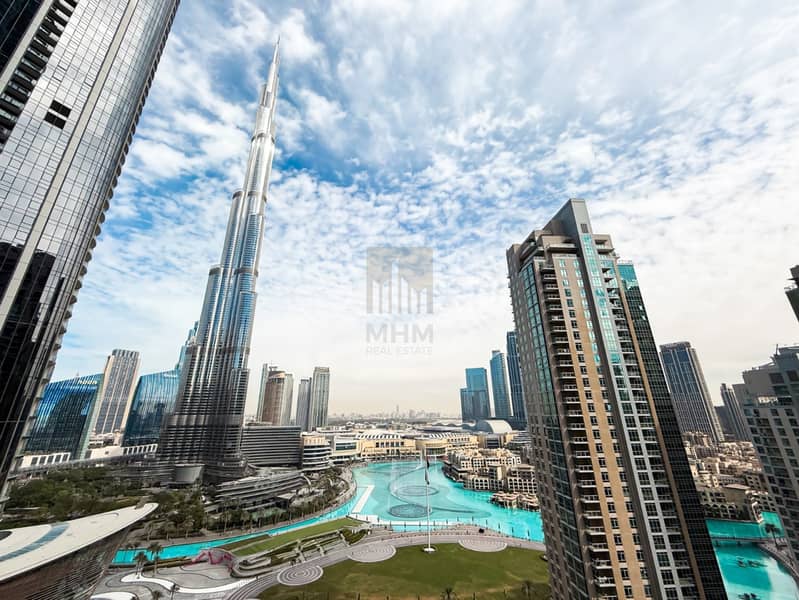 Furnished I Burj Khalifa and Fountain View I Luxury 3 BHK + Maid