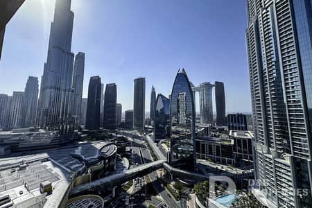 Studio for Rent in Downtown Dubai, Dubai - Burj and Downtown Boulevard View | Short Term