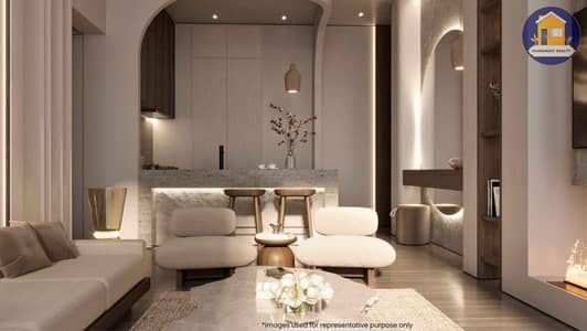 Studio for Sale in Jumeirah Village Circle (JVC), Dubai - Stylish living room at Greygate Residences by ADE in JVC. jpg