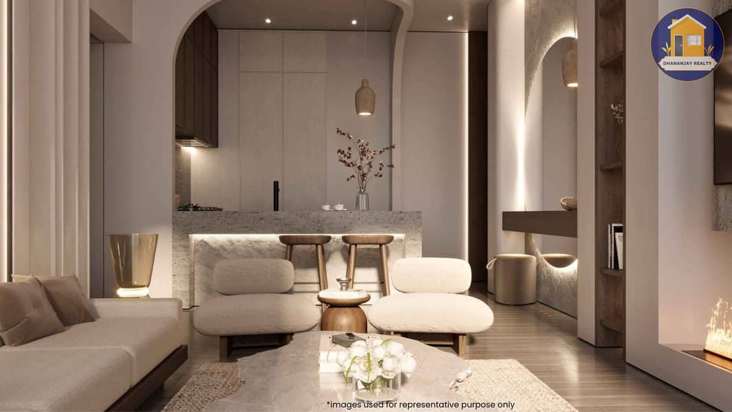 2 Stylish living room at Greygate Residences by ADE in JVC. jpg