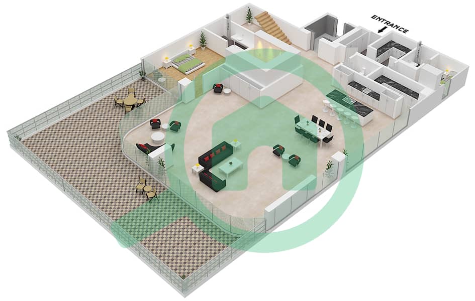 Орла - Апартамент 4 Cпальни планировка Единица измерения 4 FLOOR 10 Unit 4 Floor 10 interactive3D