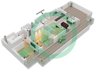 المخططات الطابقية لتصميم النموذج E FLOOR 7,8 بنتهاوس 4 غرف نوم - المجموعة ه