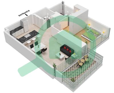 美世大厦 - 1 卧室公寓类型／单位A / UNIT 9 FLOOR 3-13戶型图