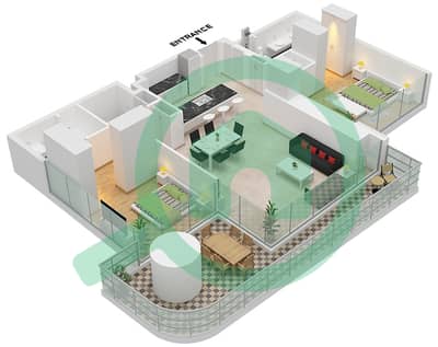 美世大厦 - 2 卧室公寓类型／单位A / UNIT 5 FLOOR 3-13戶型图