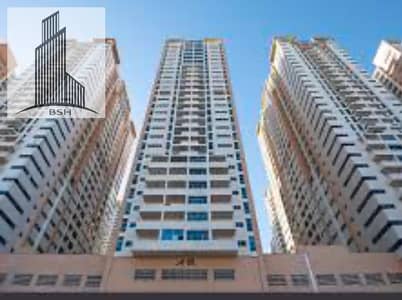 Excellent apartment three rooms and a hall for resale in Ajman One Towers, the first call is 400 thousand dirhams and the remaining 500 thousand dirha