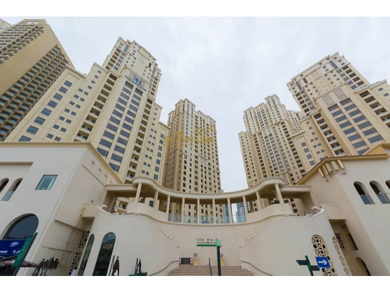 Pool & Beach View Unfurnished 2 Bed in JBR
