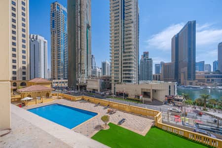 2 Bedroom Apartment for Sale in Jumeirah Beach Residence (JBR), Dubai - Sadaf 1 | Marina and Pool View | Fully Furnished