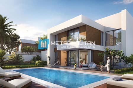 5 Bedroom Villa for Sale in Saadiyat Island, Abu Dhabi - Next To Park | Corner 5BR+M Villa | Type B