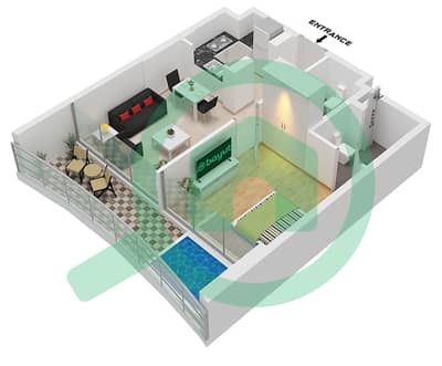 Samana Barari Views - 1 Bedroom Apartment Unit 20 FLOOR 1,3,5,7,9,11,13 Floor plan Samana Barari Views - 1 Bedroom Apartment Unit 20 FLOOR 1,3,5,7,9,11,13 Floor plan