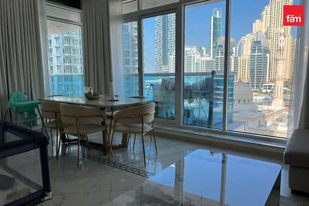 2 Bedroom Flat for Rent in Dubai Marina, Dubai - MARINA VIEW | BRAND NEW | FURNISHED | MAID