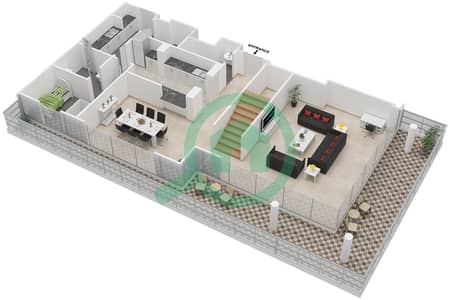 Hartland Greens - 2 Bedroom Apartment Unit 2715,2716,3702,3703 Floor plan