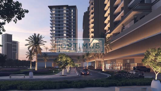 2 Bedroom Apartment for Sale in RAK Central, Ras Al Khaimah - OC_Elevation_DuskNew. jpeg