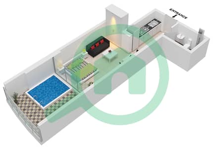 المخططات الطابقية لتصميم الوحدة 7 FLOOR 3,5,7,9,13,15,17 شقة استوديو - آراء سمانا براري