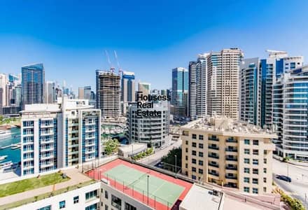 1 Bedroom Flat for Rent in Dubai Marina, Dubai - PARTIAL MARINA VIEW | VACANT | MID FLOOR