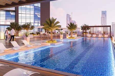 فلیٹ 2 غرفة نوم للبيع في مجان، دبي - HR  POOL CAMERA 1. png