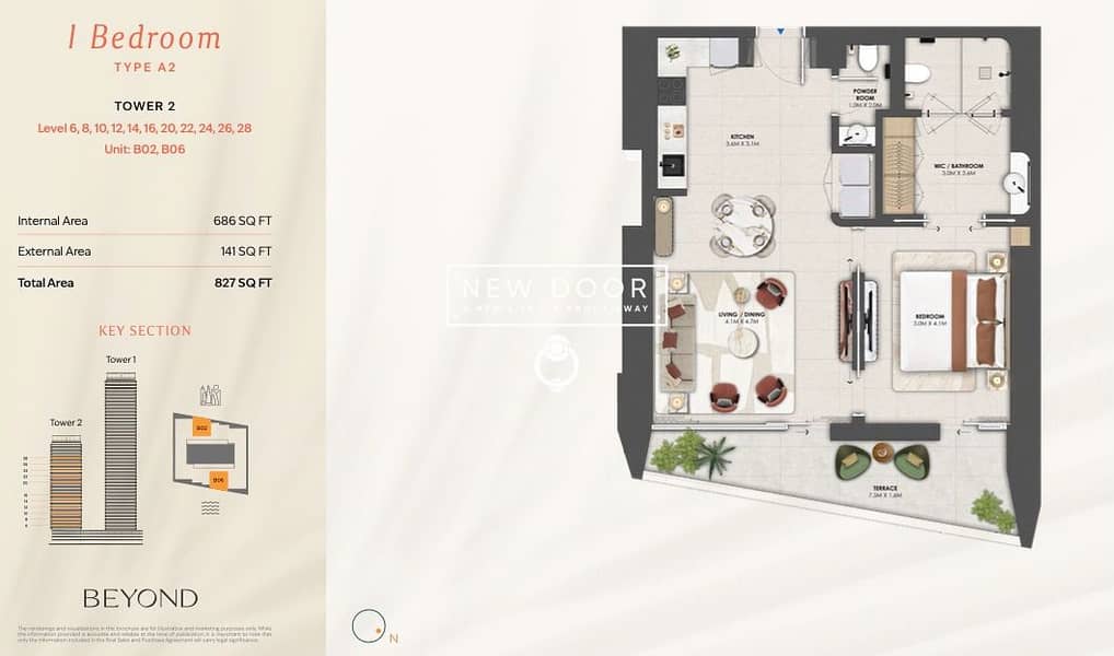 19 One-Bed-Floor-Plan. jpg