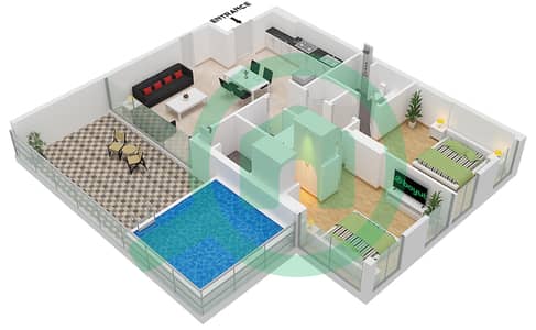 NAS 3 - 2 Bedroom Apartment Type/unit 2/UNIT 6-9 FLOOR 5,7,9,11 Floor plan