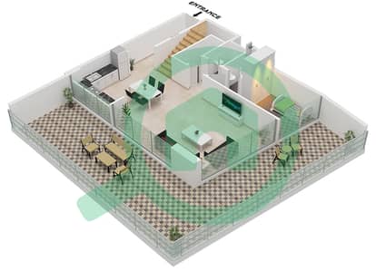 NAS 3 - 2 Bedroom Apartment Type/unit 3/UNIT 13,14 FLOOR 2,4,6 Floor plan
