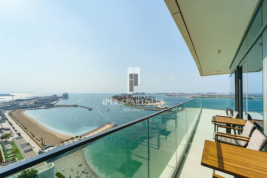Luxury Furnished | Corner Unit | Sea and Palm View Luxury Furnished | Corner Unit | Sea and Palm View