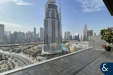 2 Bedroom Apartment for Rent in Downtown Dubai, Dubai - 2 Bedrooms | Large Terrace | Unfurnished