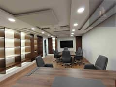 Lavish furnished office is available in 65k with parking Al khan area