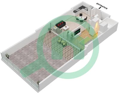 Park Views Residences A - 1 Bedroom Apartment Type/unit 1A-3 / UNIT 3 FLOOR 4 Floor plan