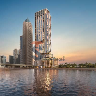 شقة 3 غرف نوم للبيع في الخليج التجاري، دبي - One River Point_View- Canal side (2). jpg