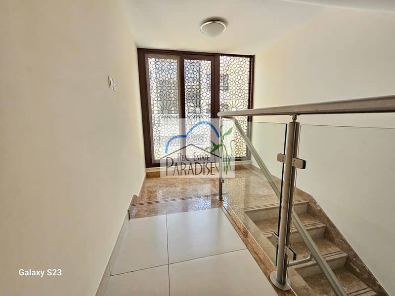 Available 5 Bedroom villa All Master bedroom/away from fly zone/ Maid Room/Store Room/Laundry Room/Central AC/7 Bath/Private Garden/For Rent in mirdif - Image 13