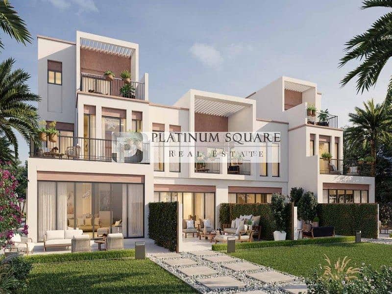 位于大马士革湖住宅，布拉瓦海岸别墅 5 卧室的别墅 3199000 AED - 10908255