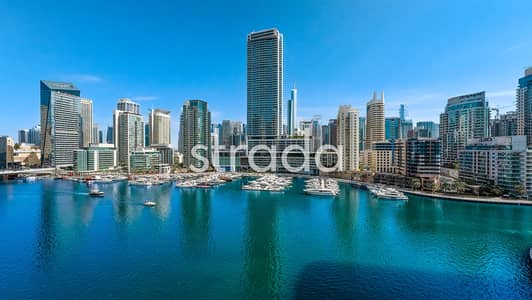 3 Bedroom Flat for Rent in Dubai Marina, Dubai - Beautiful Upgrade | Living room water view | 3BHK