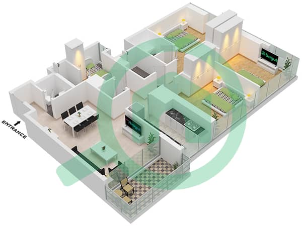 Type 1A-1 Unit 2,9 Floor 5-18,21-44
