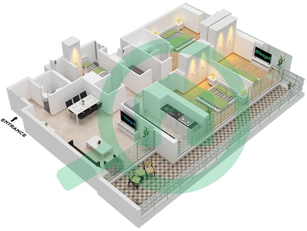 Type 1A-2 Unit 2 Floor 4