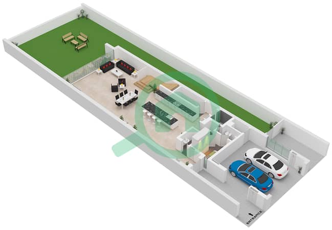 Type B Unit Corner Floor Ground