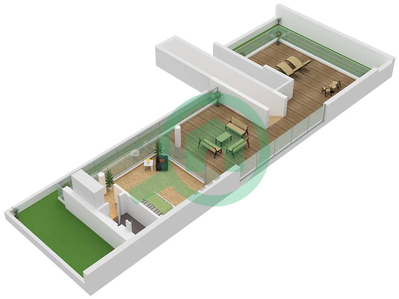 Plagette 32 - 5 Bedroom Villa Type/unit B  / UNIT CORNER Floor plan Type  Unit Corner Roof interactive3D